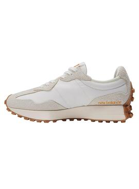 Baskets New Balance 327 Blanc Vert pour Femme