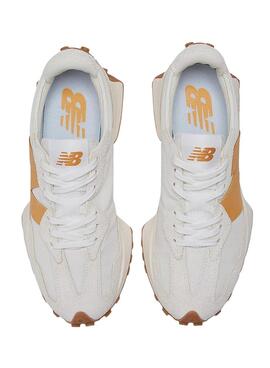 Baskets New Balance 327 Blanc Vert pour Femme
