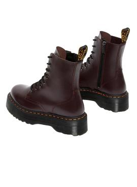 Bootss Dr Martens Jadon Smooth Burgundy pour Femme