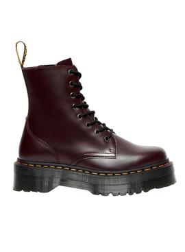 Bootss Dr Martens Jadon Smooth Burgundy pour Femme