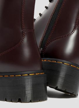 Bootss Dr Martens Jadon Smooth Burgundy pour Femme