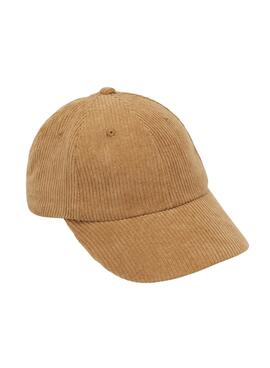 Casquette Pieces Nola Velours côtelé pour Femme Camel