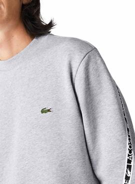 Sweat Lacoste Classic Fit pour Femme Gris
