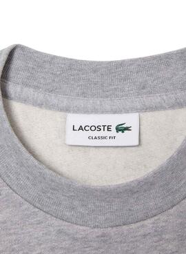 Sweat Lacoste Classic Fit pour Femme Gris