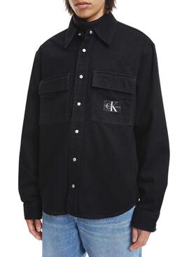 Surchemise Calvin Klein Relaxed Utility Noire