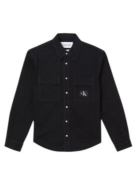 Surchemise Calvin Klein Relaxed Utility Noire