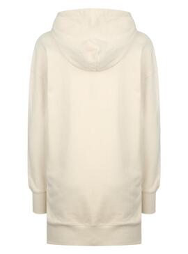 Sweat Calvin Klein Robe pour Femme Beige