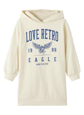 Sweat Name It Robe Naretro pour Fille Blanc