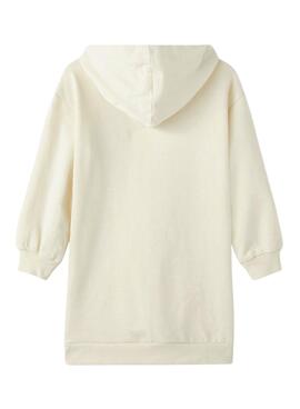 Sweat Name It Robe Naretro pour Fille Blanc