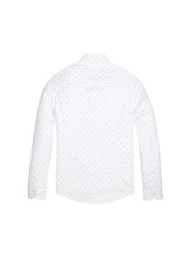 Chemise Tommy Hilfiger PoplinStrech Blanche Enfant