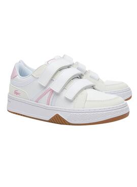 Baskets Lacoste L001 Velcro pour Mini Blanc