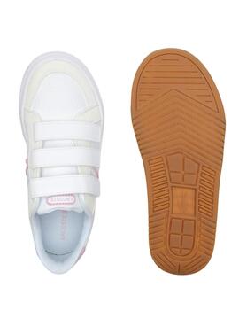 Baskets Lacoste L001 Velcro pour Mini Blanc