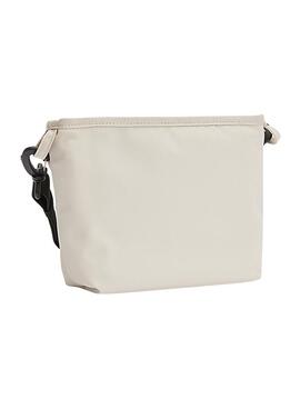Sac à main Logo Calvin Klein Sac à Bandoulière pour Fille Beige
