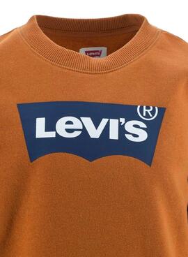 Sweat Levis Logo Ailes de chauve-souris pour Garçon Orange