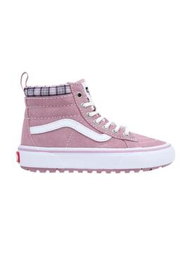 Baskets Vans Sk8 Hi pour Fille Rose