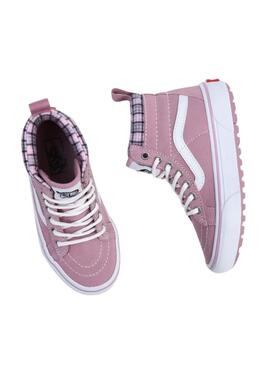 Baskets Vans Sk8 Hi pour Fille Rose