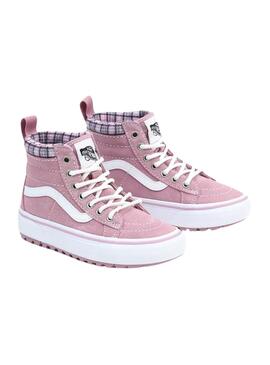 Baskets Vans Sk8 Hi pour Fille Rose
