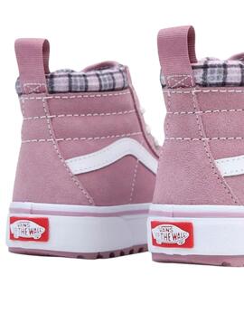 Baskets Vans Sk8 Hi pour Fille Rose