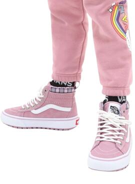 Baskets Vans Sk8 Hi pour Fille Rose