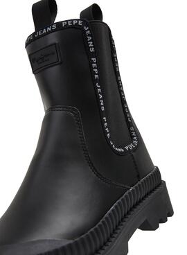 Bottine Pepe Jeans Gum Chealse pour Femme Noires