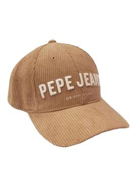 Casquette Pepe Jeans Logo Sila pour Femme Camel