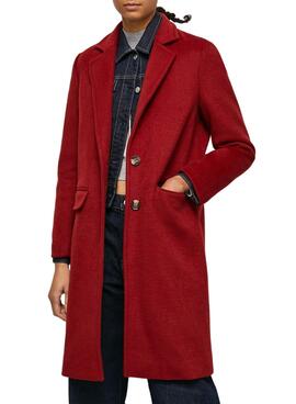 Manteaux Pepe Jeans Victoria pour Femme Rouge