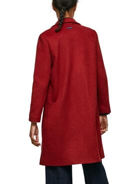 Manteaux Pepe Jeans Victoria pour Femme Rouge