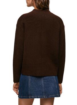 Pull Pepe Jeans Cuello Blakely pour Femme Noire