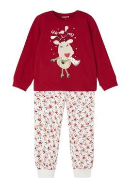 Pyjama de Noël Mayoral Rouge pour Fille