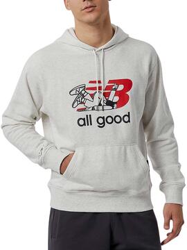 Sweat New Balance Athletics Séb Gris Homme