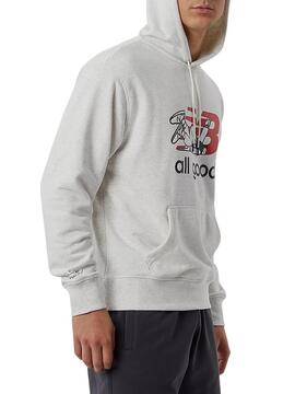 Sweat New Balance Athletics Séb Gris Homme