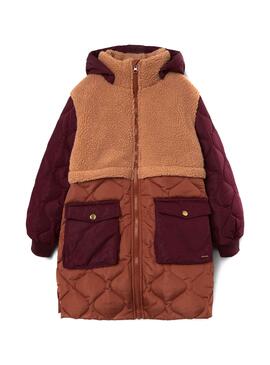 Veste Name It Mika Long pour Fille Brun