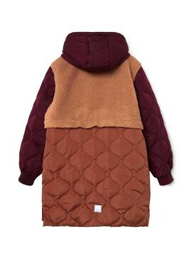 Veste Name It Mika Long pour Fille Brun
