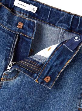 Jeans Name It Wide pour Fille Bleu