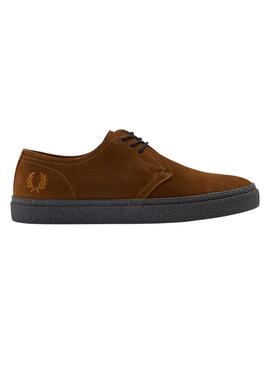 Zapato Fred Perry Linden Bajo pour Homme Brun