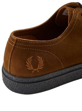 Zapato Fred Perry Linden Bajo pour Homme Brun