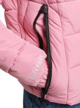 Veste Superdry Spirit Puffer pour Femme Rose