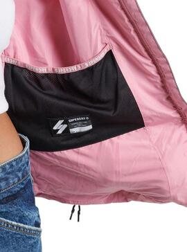 Veste Superdry Spirit Puffer pour Femme Rose