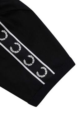 T-Shirt Fred Perry Taped Ringer pour Homme Noire