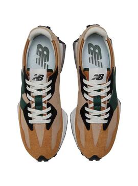 Baskets New Balance 327 pour Homme Camel