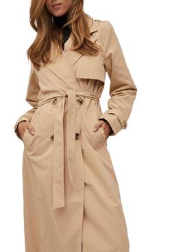 Gabardine Vila Desse Beige pour Femme