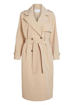 Gabardine Vila Desse Beige pour Femme