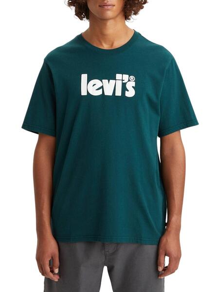 T-Shirt Levis Relaxed Fit pour Homme Vert