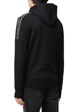 Sweat Fred Perry Bande Logo pour Homme Noire