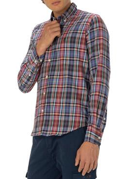 Chemise El Pulpo Maxi Cadres pour Homme Rouge