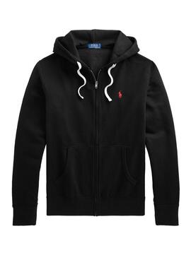 Sweat Polo Ralph Lauren Fermeture éclair Homme Noire