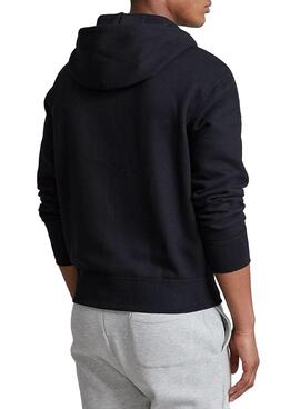 Sweat Polo Ralph Lauren Fermeture éclair Homme Noire