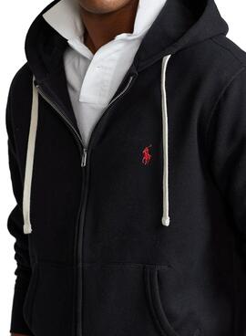 Sweat Polo Ralph Lauren Fermeture éclair Homme Noire