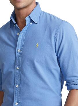 Chemise Polo Ralph Lauren Harbor Îlot Homme Azul