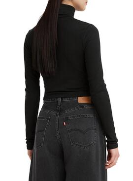 Pull Levis Oriel Col haut pour Femme Noire